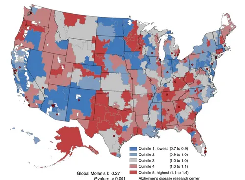 Regional Disparities in Alzheimer's Disease and Related Dementia